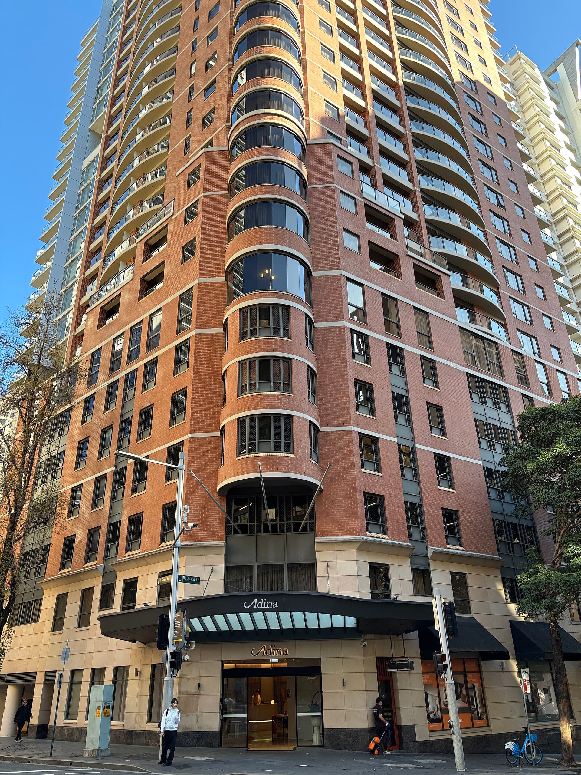An apartment hotel on Kent Street in the Sydney CBD